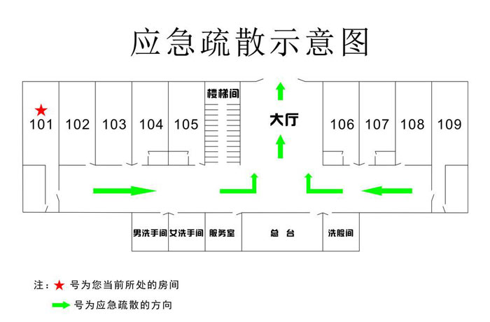 活动安全疏散图